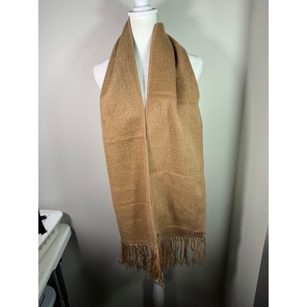 Tan Beige Arte Sania Textil Alpaca Scarf